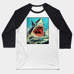 Shark Attacking Baseball T-Shirt